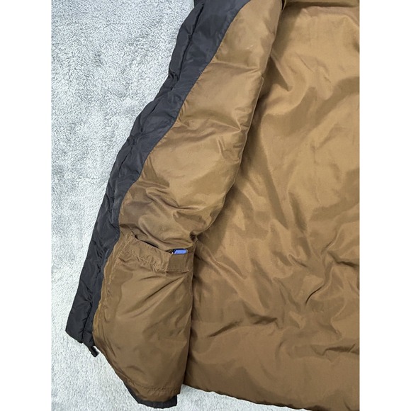 Land's End Vest Men 2XL 50-52 Black Down‎ NYLON Full Zip Puffer Pockets - Picture 6 of 9